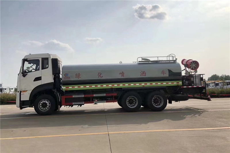 東風(fēng)天龍后八輪20噸噴霧車，國六綠化噴灑車